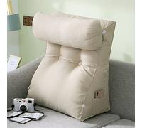 CLEMMO Coussin de Lecture Support Lombaire,Coussin de Lecture pour Lit,avec Oreiller Cervical,Bon pour Lire,se détendre,Regarder la télévision Fournit Un Soutien Dorsal