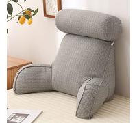CLEMMO Oreiller de Lecture,Coussin Support Lombaire,Coussin Soutenir Le Dos,avec Repose-Nuque,avec accoudoirs,pour se détendre,Jouant,Regarder la télévision ou Lire