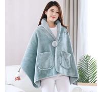 CLEMMO Portable Châle Couverture,Femme Poncho Polaire Châle,Hiver Chaud Cape d'hiver,pour Le Port Quotidienla Fête et d'autres Occasions en Hiver pour Garder au Chaud