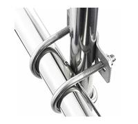 CLENEA Collier de Serrage en Acier Inoxydable galvanisé 304, Double vis en Forme de U, Boulon croisé, Tube à Boucle de Tuyau de Forme spéciale (Size : GALV-M8-25x60mm)