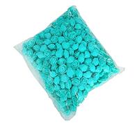 Clenp DIY Rose Head, 500 Pcs PE Mousse Rose Tête Fleur Artificielle pour DIY Ours Poupée De Mariage Maison Décor Bleu 500 pièces