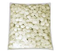 Clenp DIY Rose Head, 500 Pcs PE Mousse Rose Tête Fleur Artificielle pour DIY Ours Poupée De Mariage Maison Décor Blanc Lait 500 pièces