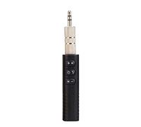 Clenp Récepteur Audio Bluetooth, Mini Récepteur Bluetooth sans Fil AUX 3,5 Mm Adaptateur De Musique Audio Mains Libres pour Voiture Noir Taille Unique