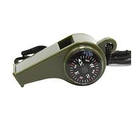 Clenp Sifflet De Survie, Sifflet De Survie Fiable 3 en 1 Design Acrylique Multifonctionnel Équipement d'urgence pour La Randonnée Vert