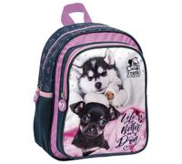 Cleo & Frank Hunde Kinder Sac à dos 28 cm Kindergarten Sac rose bleu fille