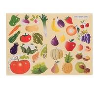 Cleopatre 120 gommettes fruits et legumes Rouge G