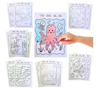 CLEOPATRE - 200 Feuilles de Coloriage au Numéro pour Enfants - 8 Modèles (Format A4) - Idéal Kermesse, Anniversaire, École, Dès 4 Ans