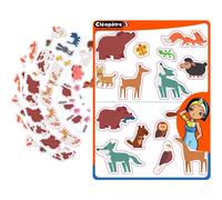 Cléopâtre 480 Gommettes Animaux Ferme/Forêt/Montagne Repositionnables Et Détourées.
