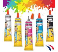 CLEOPATRE Lot de 5 tubes de gouache 30 ml, couleurs assorties, offre made in France