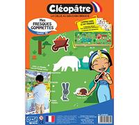 CLEOPATRE - Atelier Gommettes sur la Prairie - 4 planches à décorer et 4 planches de gommettes