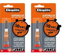 CLEOPATRE BLSGL-3 - Super Glue formule liquide (Lot de 2)
