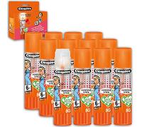 Cléopâtre – Bâtons de colle transparents 8 g – Plastique recyclé – Boîte de 12