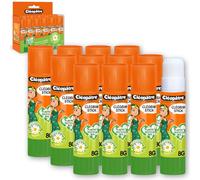CLEOPATRE - Boîte de 12 bâtons de colle VÉGÉTALE en 8 gr - Naturel Sans Solvant - Idéal pour Écoles, Papeterie, Bureau, Fournitures Scolaires