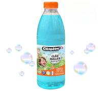CLEOPATRE CLÉO’Bulles - Recharge Solution Bulles de Savon Bleue 1 L - Hypoallergénique - Fabriqué en France - Spécial pour Les Tout-Petits - Compatible Machine à Bulles, Pistolet et Baguette