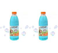 Cléopâtre - CLÉO’Bulles - Solution à Bulles de Savon, Recharge 1L, Couleur Bleu - Adapté aux Enfant - Idéal pour Machine, Pistolet, Baguette à Bulles (Lot de 2)