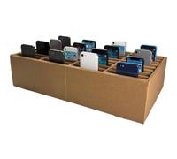 CLEOPATRE - Cléo'Pause Écran, casier collectif au format classe pour le rangement de 36 téléphones - 42 x 21,5 x 10,5 cm - Boite rangement smartphones - Fabrication Française