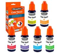 Pigment colorant Color'Resin - 6 coul et 2 flacons vides - Cléopâtre
