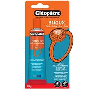 CLEOPATRE - Colle bijoux transparente - Parfait pour coller et réparer les bijoux - Pour strass, verre, métal, plastique - 30gr