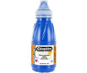 CLEOPATRE - Encre à Dessiner Bleu Primaire au format de 250 ml