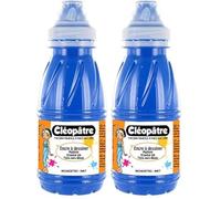 CLEOPATRE - Encre à Dessiner Bleu Primaire au format de 500 ml (Lot de 2)