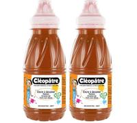 CLEOPATRE - Encre à Dessiner Terre de Sienne au format de 250 ml (Lot de 2)