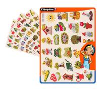 Cléopâtre Étui De 120 Gommettes - Jardins