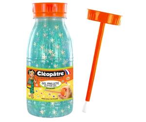 CLEOPATRE - Gel pailleté neige au format de 250 ml, Bleu avec effets holographiques