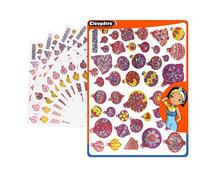 CLEOPATRE - Gommettes Autocollantes Boules De Noël- multi couleurs - Paquet de 24 feuilles (1128 stickers)