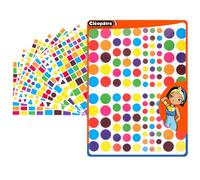 CLEOPATRE - Gommettes Autocollantes Géométriques - multi couleurs - Paquet de 40 feuilles (4170 stickers)