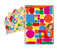 CLEOPATRE - Gommettes Autocollantes Géométriques - multi couleurs - Paquet de 6 feuilles (276 stickers)
