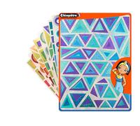 CLEOPATRE - Gommettes Autocollantes multiformes artistiques holographiques - 6 couleurs - Paquet de 18 feuilles (798 stickers)
