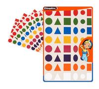 CLEOPATRE - Gommettes géométriques - Paquet de 48 feuilles (2304 stickers)