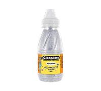 CLEOPATRE Flacon de gel pailleté couleur argent 500 ml x 12