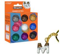 CLEOPATRE - Kit Accessoires Résine - Poudres de Mica nacrées pour Créations en Résine UV et Epoxy - 9 Pots