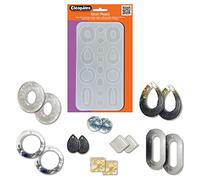CLEOPATRE- LCC19-M2 Moule résine silicone pour 16 Boucles d'oreilles