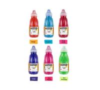Cléopâtre Lot 6 Flacons 250 Ml Encre À Dessiner, Orange, Turquoise, Rouge Carmin,Violet, Rose Tyrien, Vert Printemps