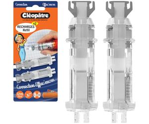 CLÉOPÂTRE - Lot de 2 Recharges Refill Pour Effac'Encre 360° - Idéal Pour L’Ecole et Le Bureau - Correction - Correcteur - Rentrée des classes - Ruban correcteur