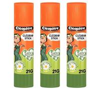 Cleopatre Lot De 3 Bâtons De Colle Végétale Cléobio En 21gr