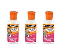 CLÉOPÂTRE Lot de 3 flacons de colle transparente forte "Adhésive" en 55 gr bouchon précis