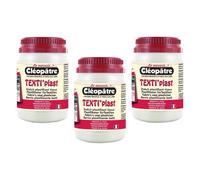Cléopâtre Lot De 3 Texti'plasts En 250gr - Enduit Textile Pour Transformer Le Tissu En Toile Cirée