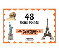 CLEOPATRE - Lot de 48 Grands Bons Points - Les Monuments et Paysages