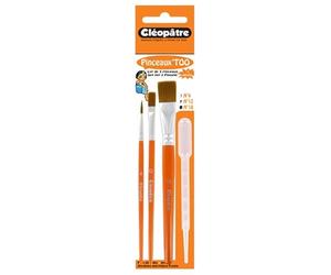 Cléopâtre - LOT4BPRP - Lot 3 Pinceaux + 1 Pipette