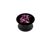 Cléopâtre Loup-Garou Jouant de la Guitare égyptienne Pleine Lune PopSockets PopGrip Adhésif