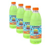 Cléopâtre Maxi CLÉO’Bulles - Recharge Solution Bulles Géantes de Savon 1 L - Fabriqué en France - Spécialement Conçue pour Les Enfants - Compatible Machine à Bulles, Pistolet et Baguette (Lot de 4)