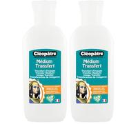 CLEOPATRE - Médium Transfert Transparent - permet de transférer facilement directement des images sur tout support - Flacon 100 g (Lot de 2)