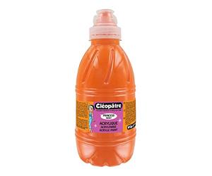 CLEOPATRE - PAM1-14 - Peinture Acrylique Princess Merit - Orange - Flacon 500 ml 7,5 x 7,5 x 19 cm