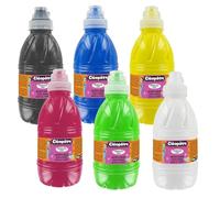 Cléopâtre PAM1X6 Lot de 6 Peintures Acryliques Princess Mérit, Couleurs Assorties, 500 ML, Set de 3000 Pièces