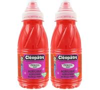 Cléopâtre - PAM250-13 - Peinture Acrylique Princess Merit - Rouge Vif - Flacon 250 ml (Lot de 2)