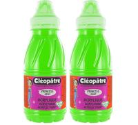 Cléopâtre - PAM250-15 - Peinture Acrylique Princess Merit - Vert printemps - Flacon 250 ml (Lot de 2)