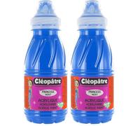 Cléopâtre - PAM250-5 - Peinture Acrylique Princess Merit - Bleu primaire - Flacon 250 ml (Lot de 2)